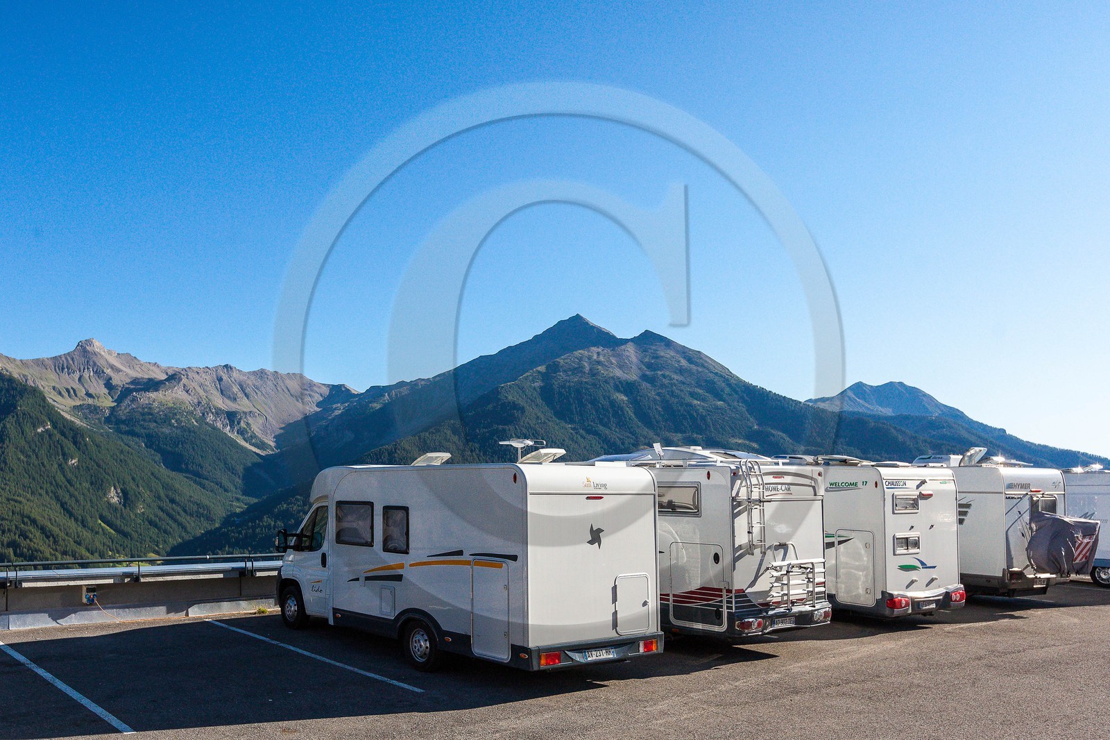 Orcières 1850, aire de camping car