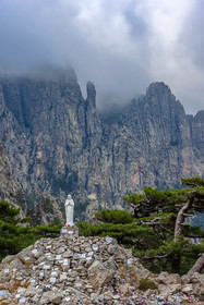 Les Aiguilles de Bavella (forchi di Bavedda ), Notre dame des neiges