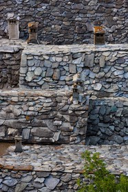 Saint-Paul-sur-Ubaye, hameau de Maljasset, toitures de lauzes