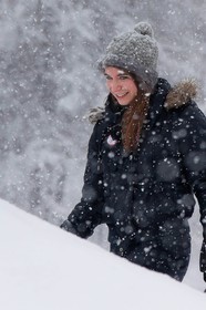 Hiver, randonnée balade sous la neige