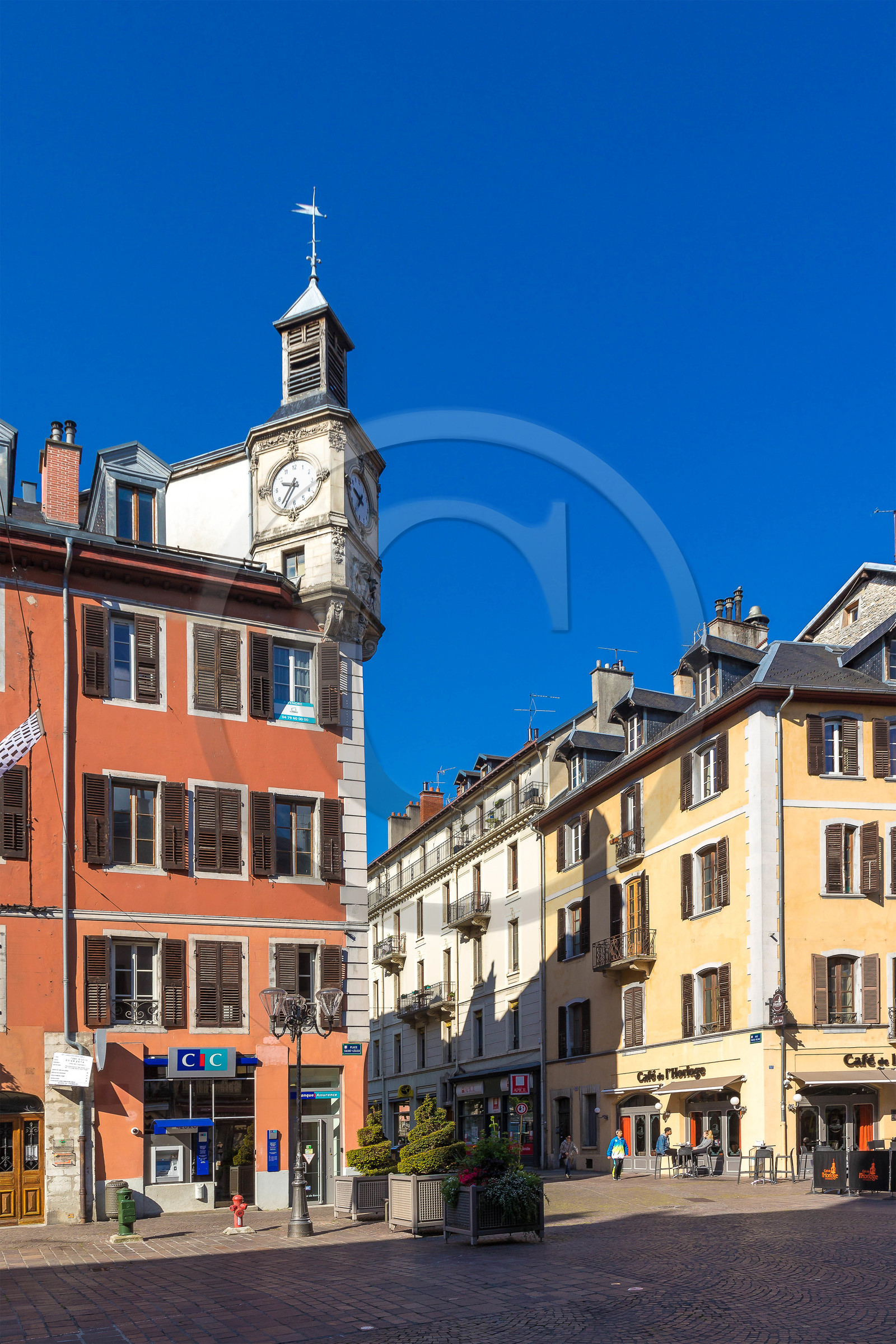 Chambéry, horloge de la place Saint-Léger