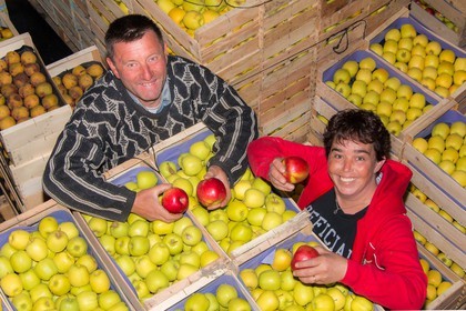 Noëlle et Franck Jacob, producteurs de fruits