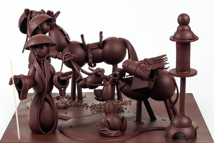 Exposition Influences, Petite histoire de l'art en chocolat par Luc Eyriey