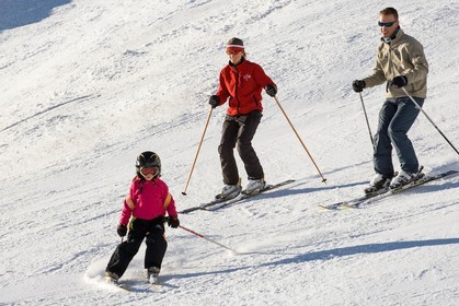 Ski piste famille
