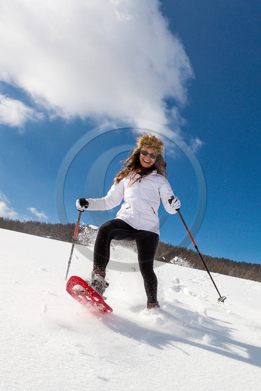 vallée de l'Ubaye, randonnée en raquettes à neige