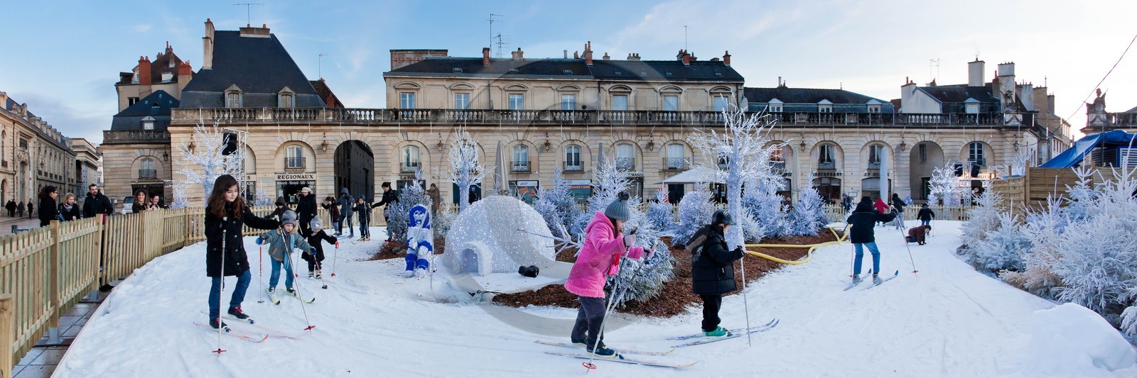 Une véritable station de sports d’hiver éphémère, un Noël extraordinaire à Dijon