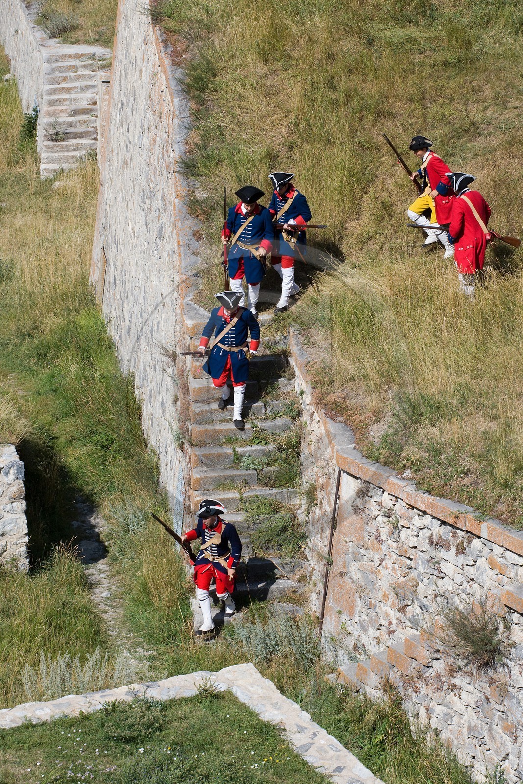Briançon, l'association Les regiments du passé reconstituent la vie civile et militaire