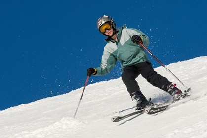 Ski enfant piste de ski