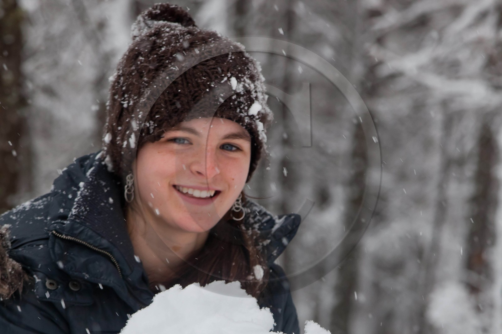 Hiver, randonnée balade sous la neige