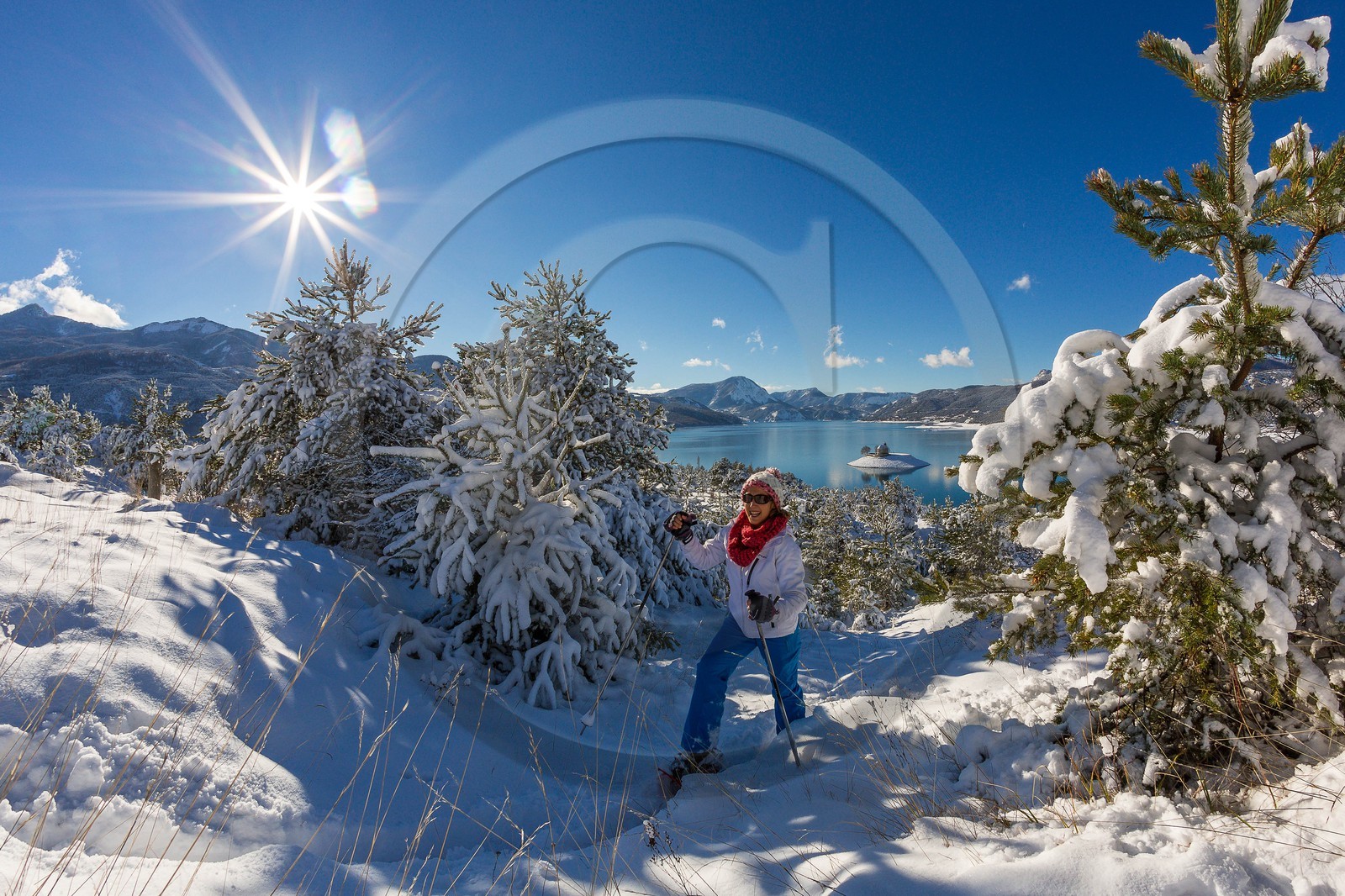 Baie et chapelle Saint-Michel, randonnée raquettes