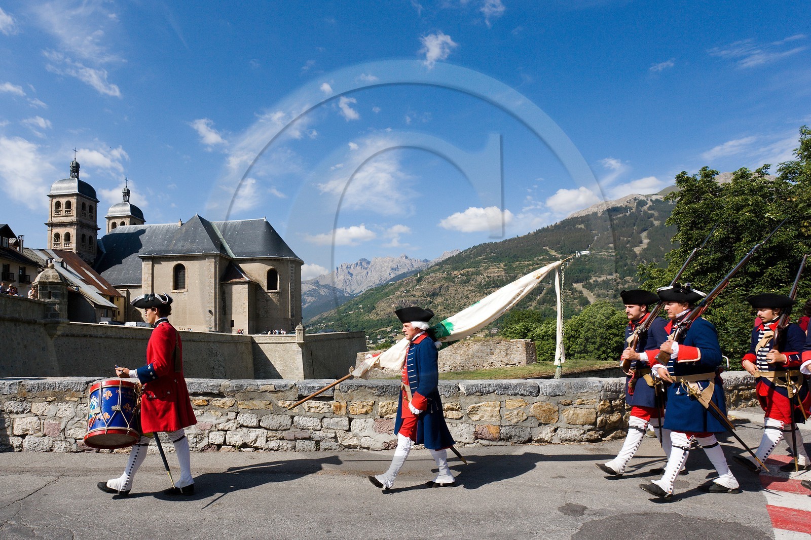 Briançon, l'association Les regiments du passé reconstituent la vie civile et militaire
