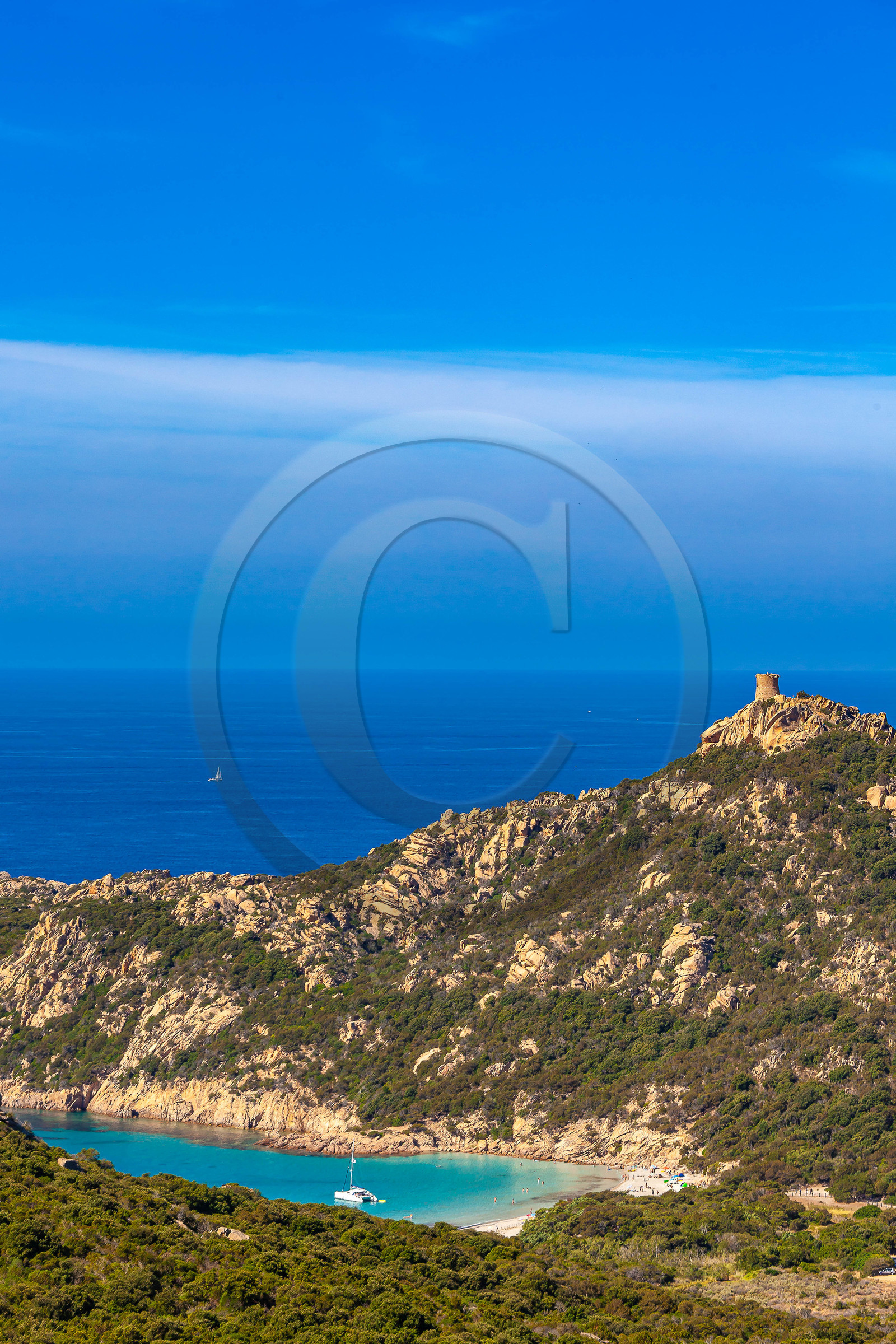 Tour génoise de Roccapina, Plage et Cala di Rocapina