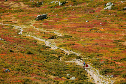 Randonnée pédestre sur le sentier des lacs Jovet