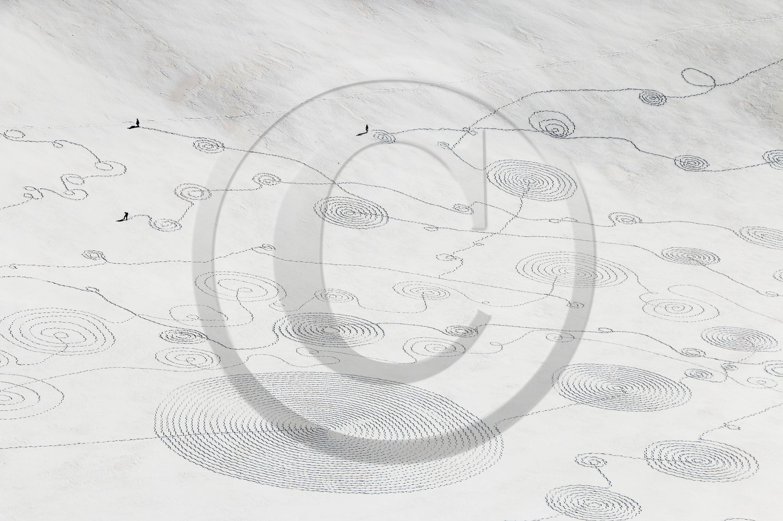 Serre-Chevalier, Snow drawings, une œuvre de l'artiste Sonja Hinrichsen