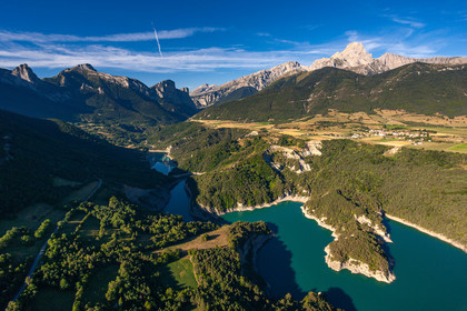 Lac du Sautet et la montagne de l'Obiou