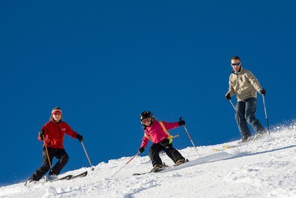 Ski piste famille