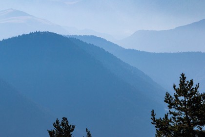 Les Monges, du col de la Pinée