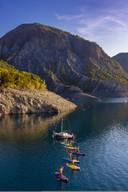 Yoga sur paddle, Serre-Ponçon Aloha
