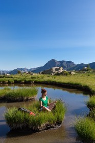 Vallon du Laverq, lac et tourbière Les Eaux-Tortes