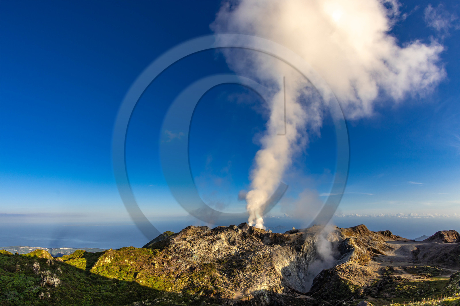 La Soufrière, volcan actif de la Guadeloupe