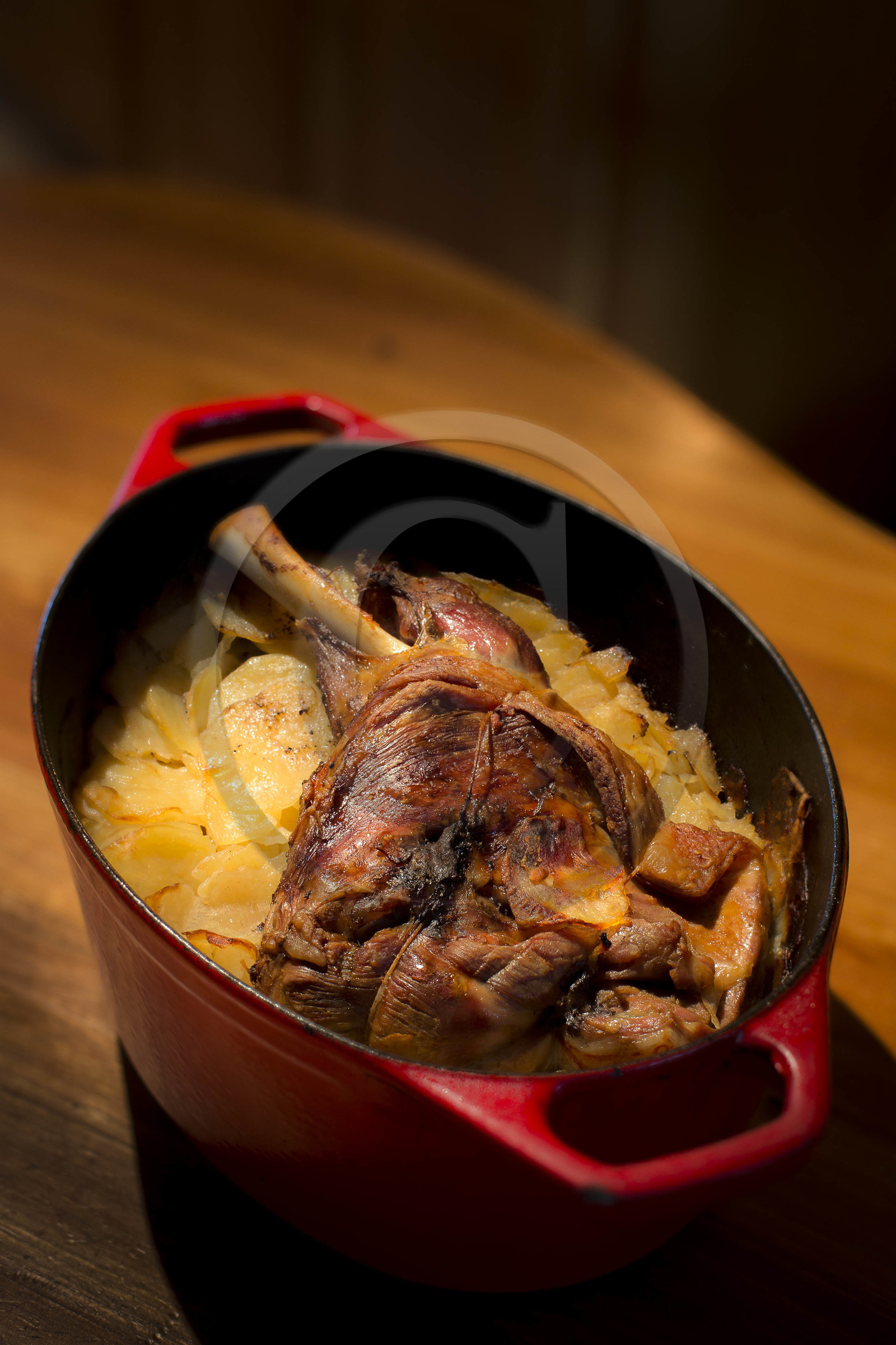 Ferme des Sonnailles, gigot d'agneau à la cocotte