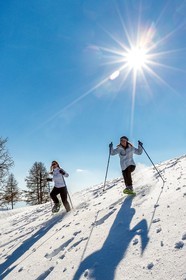 vallée de l'Ubaye, randonnée en raquettes à neige