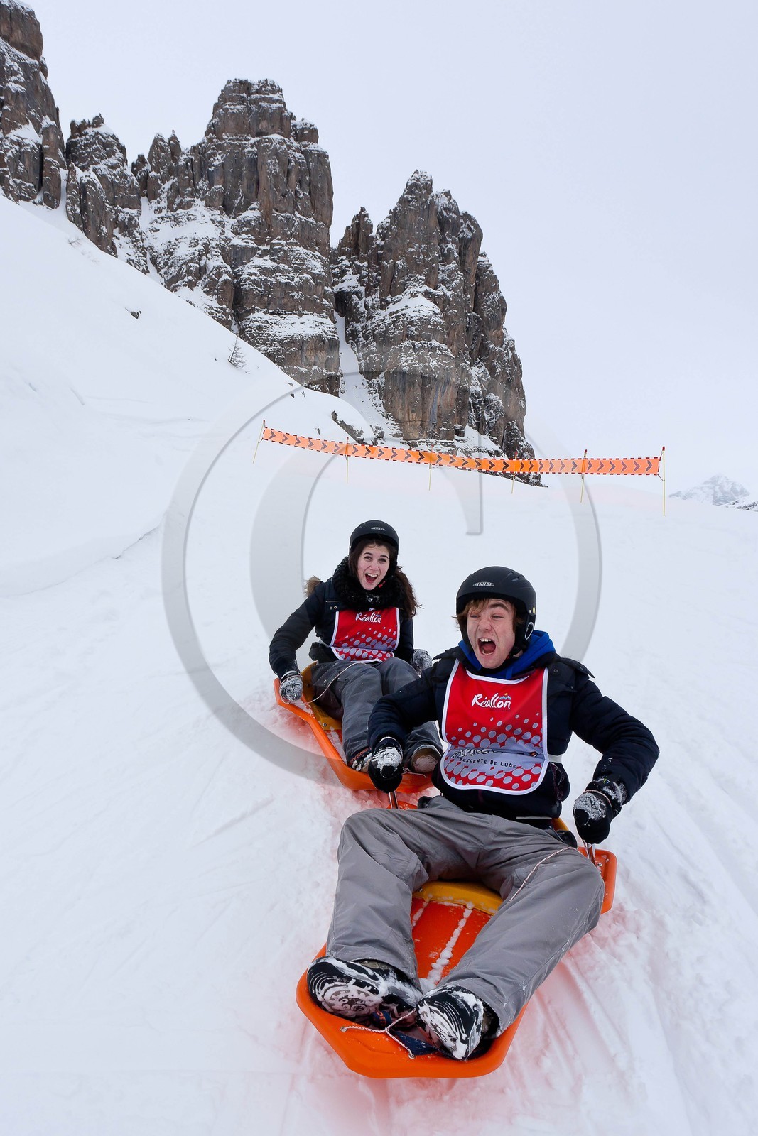 Pays de Serre-Ponçon, Réallon et La Ripaaa, piste de luge 100% naturelle