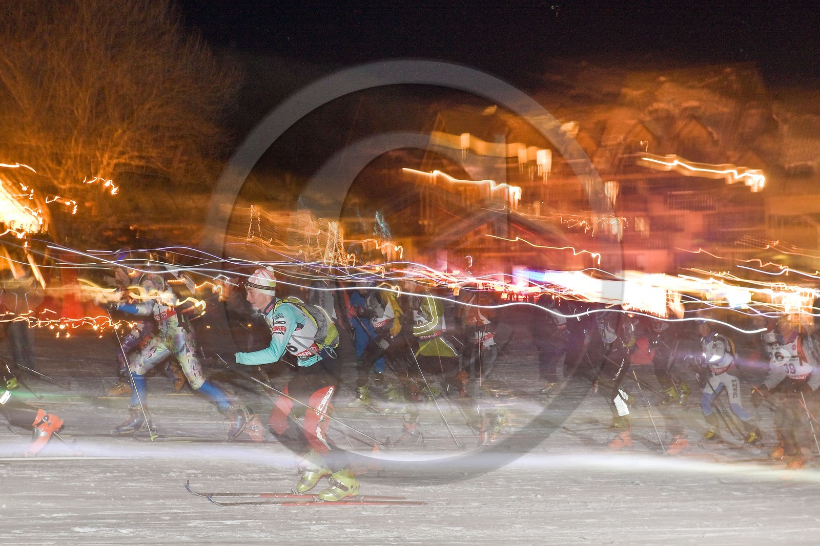 Station de ski de Réallon, course de ski alpinisme nocturne Laetitia Roux