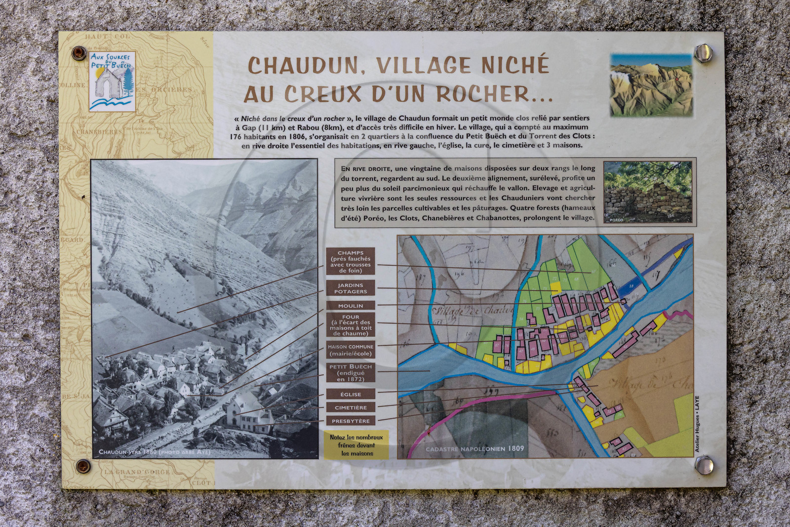 Ancien village abandonné de Chaudun