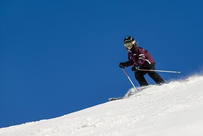 Ski enfant piste de ski