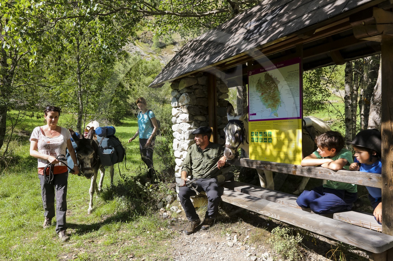 Yohann Masnada, accompagnateur ânier