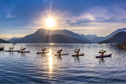 Yoga sur paddle, Serre-Ponçon Aloha