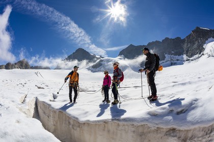 Découverte des glaciers avec Christophe Dureau, guide de haute montagne