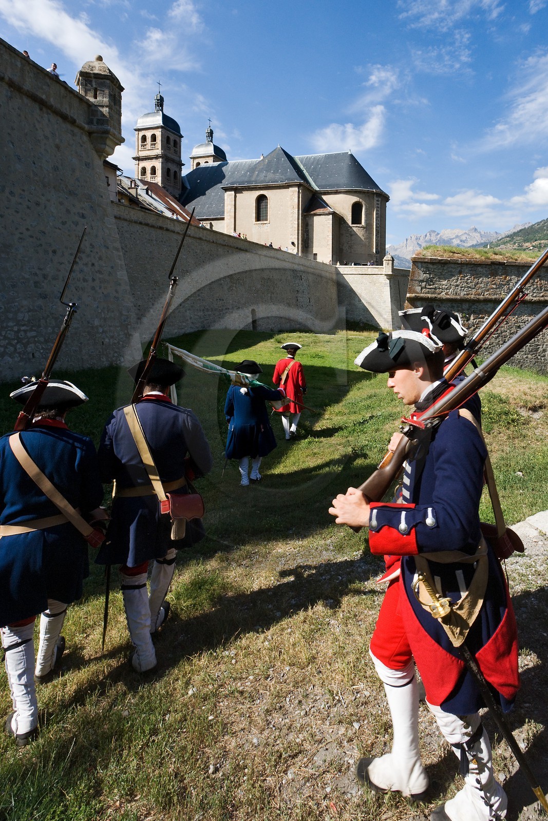 Briançon, l'association Les regiments du passé reconstituent la vie civile et militaire
