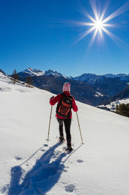 Randonnée en raquettes à neige