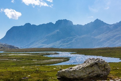 Saint-Paul-sur-Ubaye, Maljasset, col du Longet, Lac du Longet
