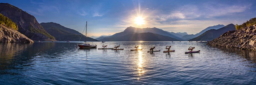 Yoga sur paddle, Serre-Ponçon Aloha