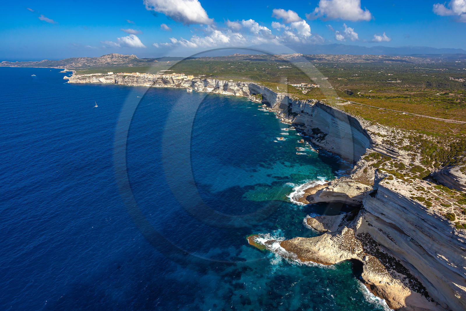 Bonifacio, falaises de calcaire