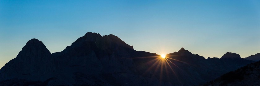 Vallée de l'Ubaye, col d'Allos, le Chapeau de Gendarme et le Brec Second