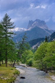 Ciel d'orage et le Mont Thabor, Vallée Etroite, (Valle Stretta en italien)