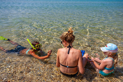 Parc national de Port-Cros, découverte sous-marine,masque, palmes et tuba