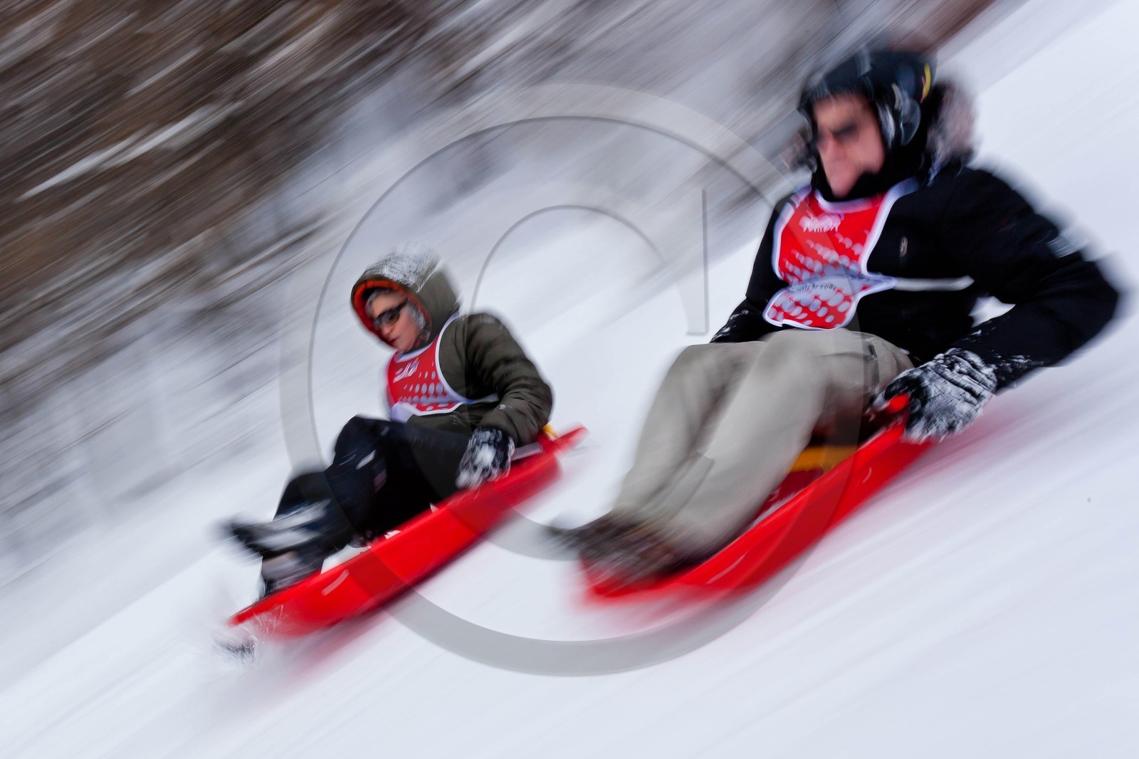 Pays de Serre-Ponçon, Réallon et La Ripaaa, piste de luge 100% naturelle