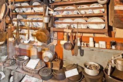Saint-Véran, une des plus vieilles maisons du village, Musée de l'habitat et de la vie d'autrefois restée en état depuis 1976, dernier témoignage du passé