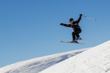 Ski enfant piste de ski