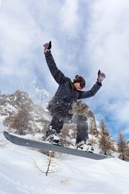 Pays de Serre-Ponçon, Réallon, snowboard, surf des neiges