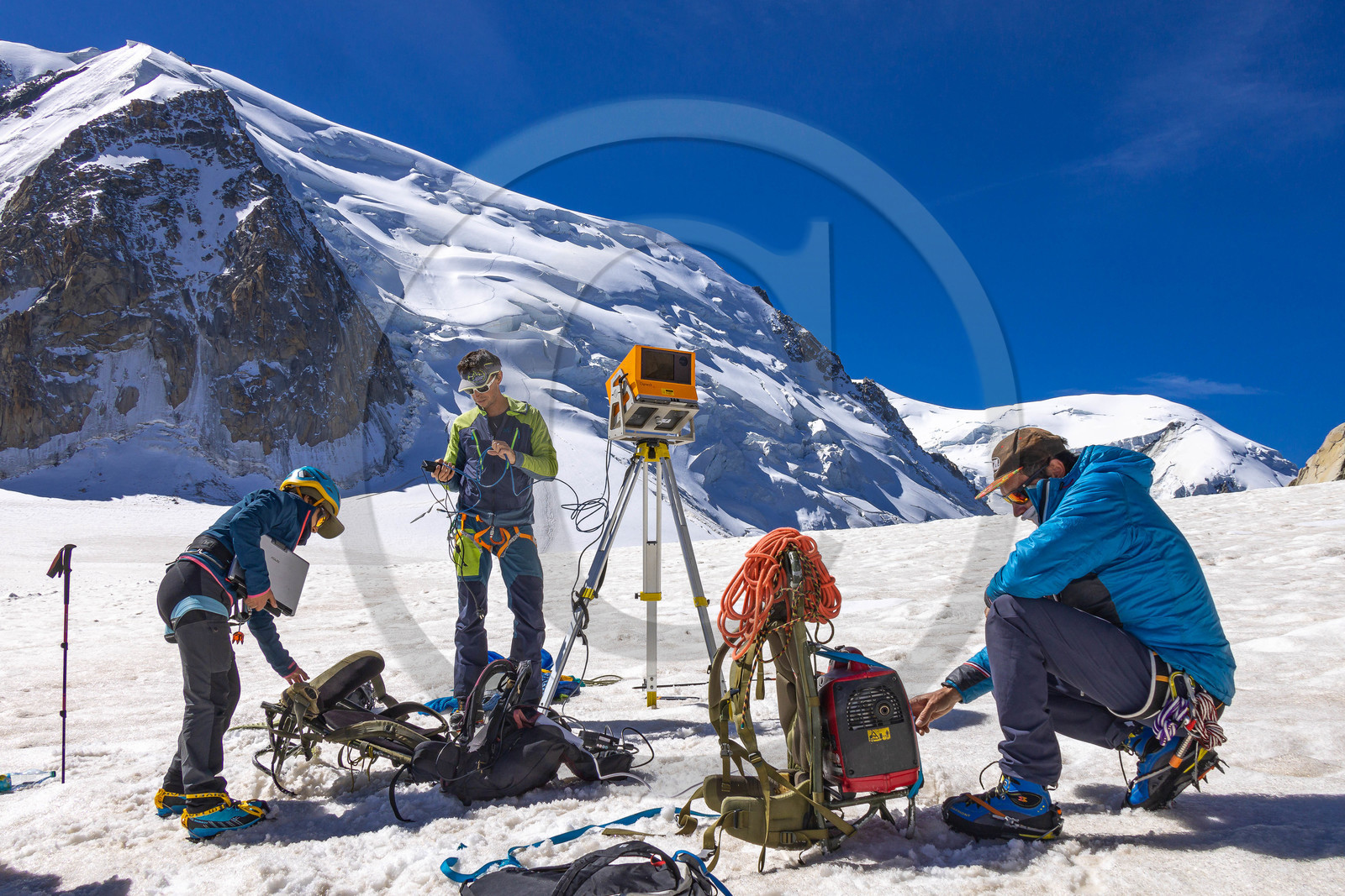 Géomorphologie à l'Aiguille du Midi