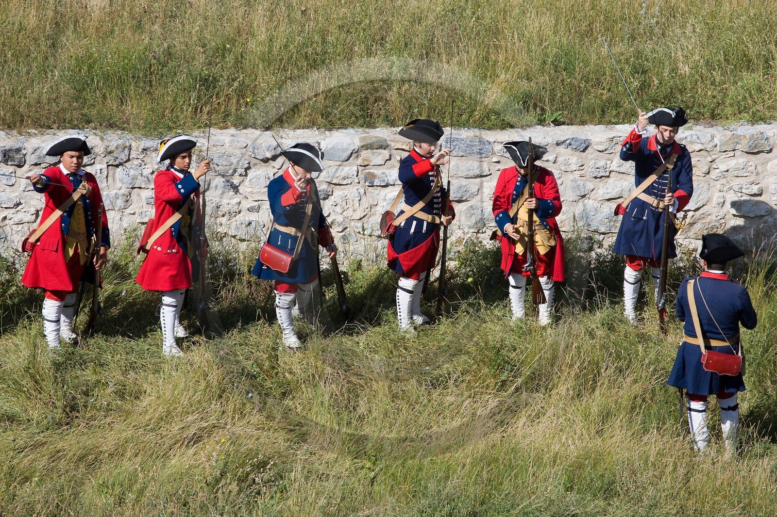 Briançon, l'association Les regiments du passé reconstituent la vie civile et militaire