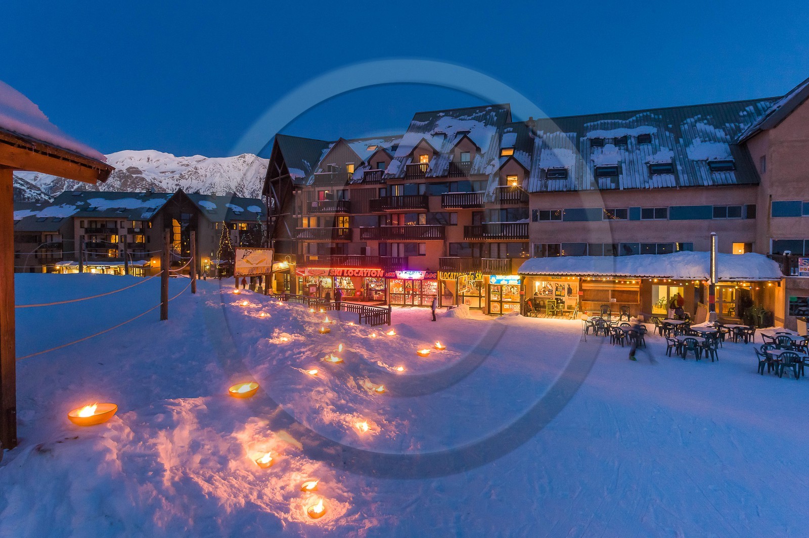 Station de ski de Réallon, course de ski alpinisme nocturne Laetitia Roux