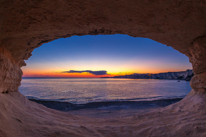 Coucher de soleil sur Bonifacio
