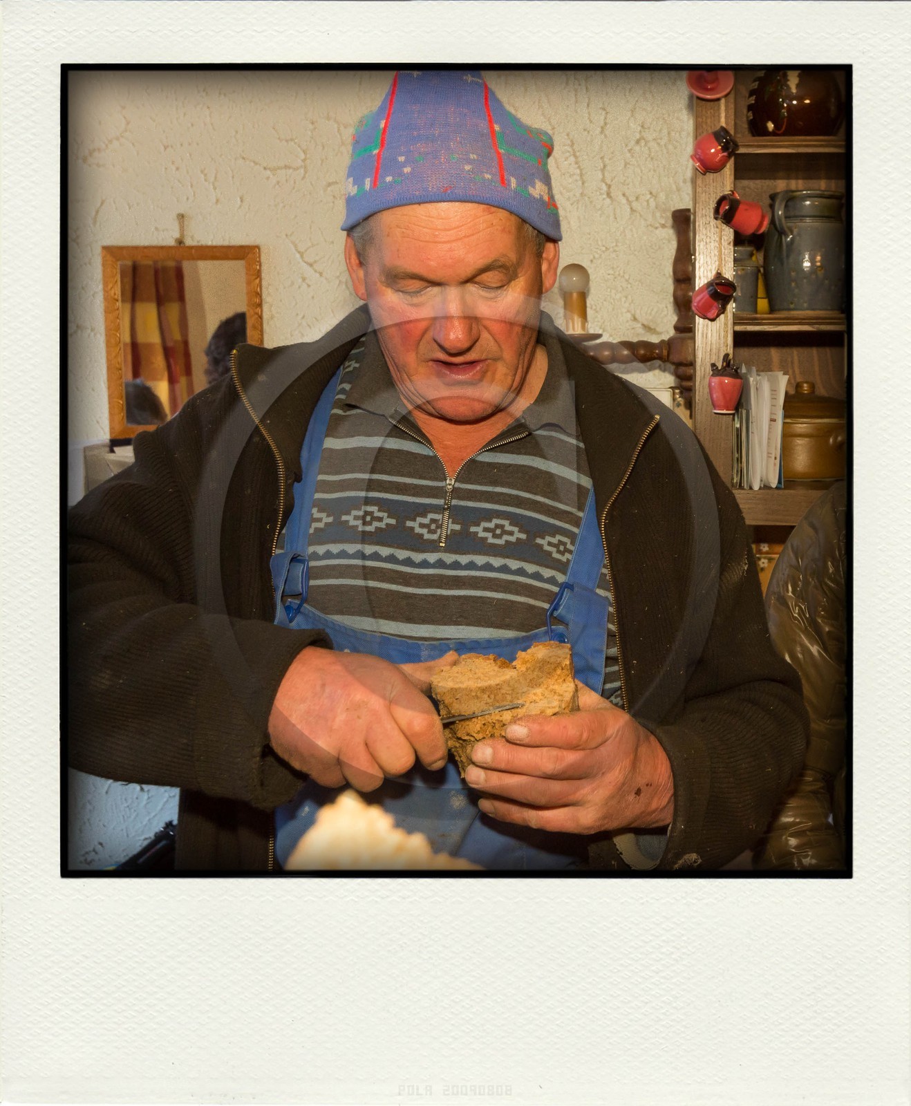 Village de Villar-d'Arène, fête du pain bouilli ou pain noir, Maurice Rousset, fourniron